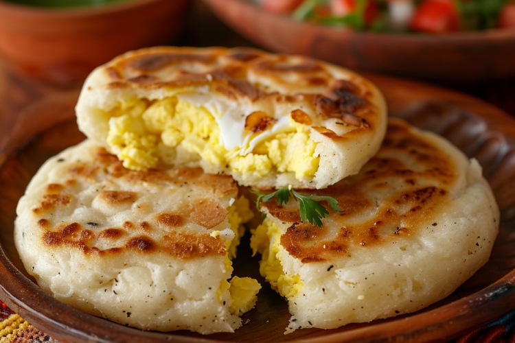 Arepa de Huevo (Egg-filled Arepa)